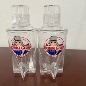 Bubba Gump Shrimp Clear Plastic Drink Mixer - Set of 2